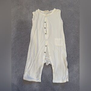 Kyte baby Cream Button-Up Romper